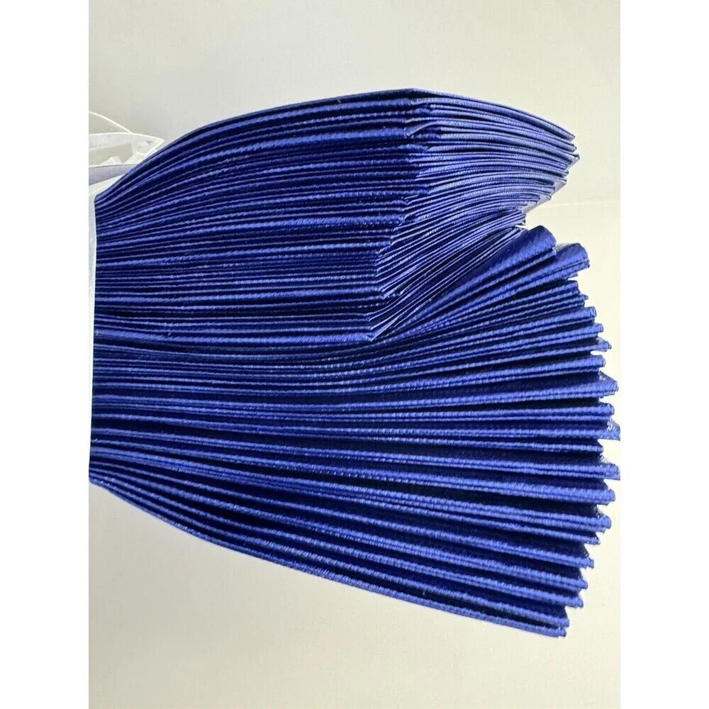 50pack Thank You Gift Bags with Handles Bulk Thank You Royal Blue, 10 x 8 x 4 In